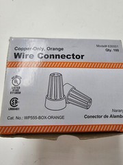 2 Boxes of 100 PREFFERED INDUSTRIES WP 555-BOX-ORANGE Wire Connectors 630001
