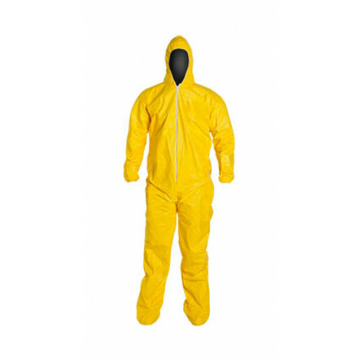 Dupont Tychem 2000 Coverall with Hood and Booties, QC122S, M L XL 2X 3X 4X 5X