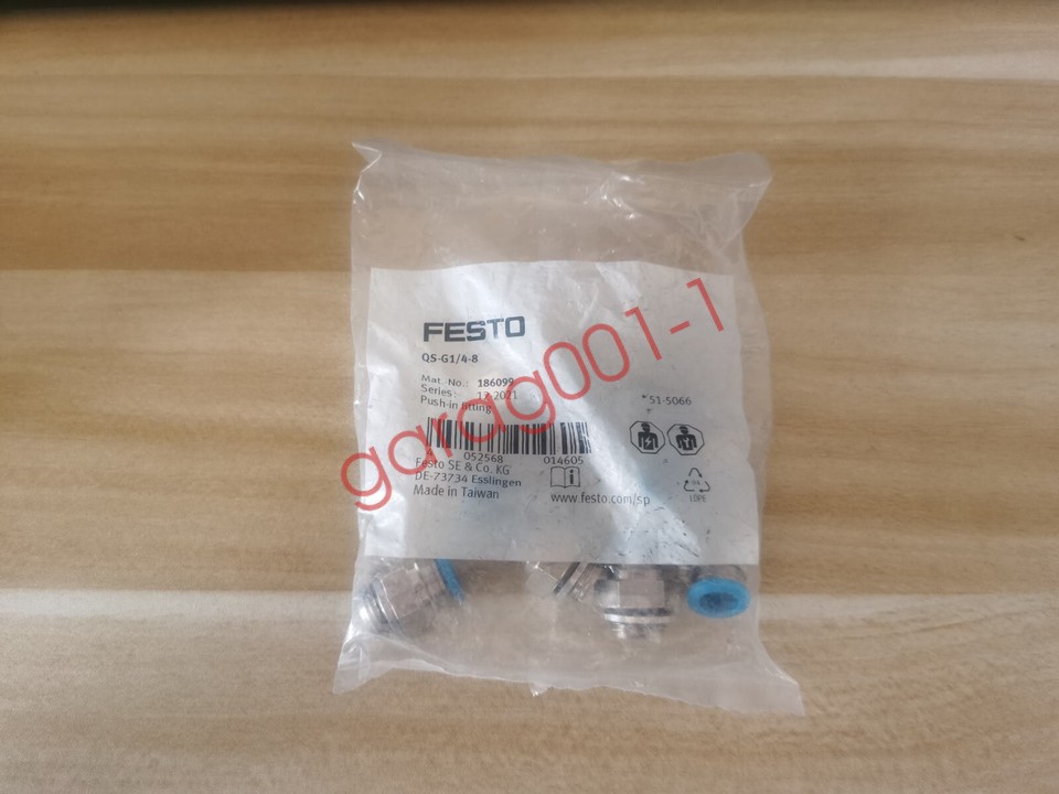 1Bag/10pcs Festo QS-G1/4-8 186099 Fittings QSG1/48 New Free Shipping