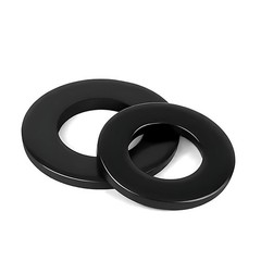 M2,M3,M4,M5,M6,M8,M10,M12-M24 PLASTIC WASHER NYLON METRIC FLAT Washers Black