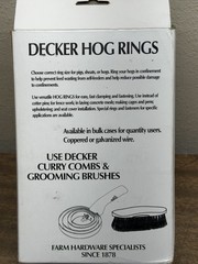 Lot of 1,000 Decker Manufacturing Company ~Decker’s Hump Hill’s No.3 Hog Rings