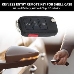 Replacement Keyless Entry Remote Fob Case for 2011-2016 VW Tiguan Golf Passat Je