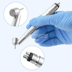 Dental 45° Degree LED Surgical High Speed Push Button Handpiece 4H E-generator