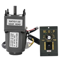 Variable Speed High Torque Gear Motor AC Electric Motor Controller 1:50 27 RPM