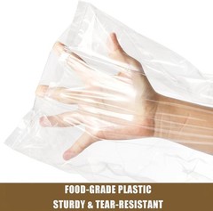 300 Pack Clear Bread Bags with Ties,18x4x8 Inches Plastic Bread Bag Bulk ….