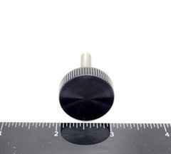 1/4″-20 x 1 1/2″ Knurled Thumb Screw Bolts Stainless Steel Black Round Knob