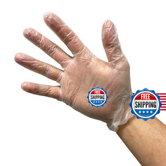 Kingseal Large Vinyl Disposable Gloves Powder-Free 4 Mil – 10 Boxes Of 100