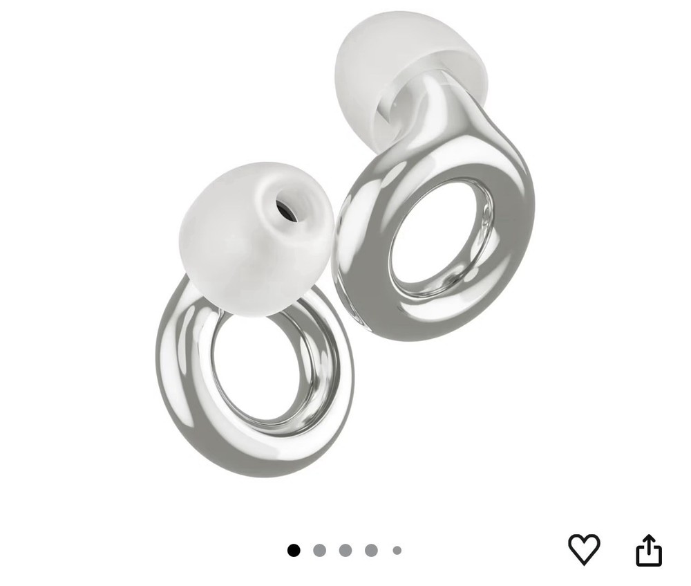 Loop Experience 2 Ear Plugs – 17dB Noise Reduction Earplugs Silver