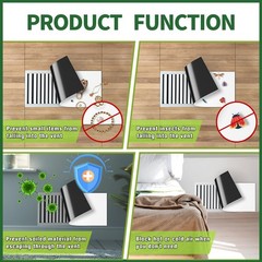 FINDMAG High Strength Magnetic Vent Covers, 8″ x 15.5″ 8″×15.5″ 2Pack, White