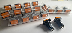 💡🌈 HUGE Lot 76x IDEC Push Button Switches AL6-M AL6-AP Multicolor + Manual NOS