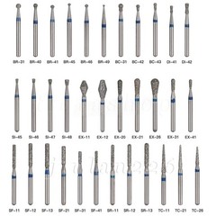 100 Types Dental FG Diamond Burs For High Speed Handpiece Friction Grip 50pcs