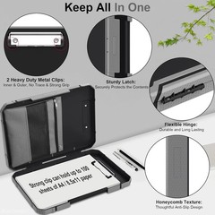 Thicker Clipboard with Storage, Internal Pen Pouch Included, A4 / Letter Size
