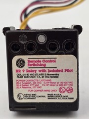 General Electric RR9 Relay 20A 120-277V AC 24V AC/DC 5-pin Plug-in Connector