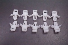 Lot of 10 FTH-3-01-C Essentra Cable Tie Mount Flat Holder #3 Nylon 6/6 Push NOS