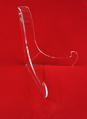 Large Acrylic Easel Stand for our Wood Display Cases