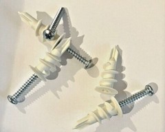 Self Drilling E Z Wall Anchors Nylon #8x 1-1/4″ for Drywall, Sheetrock