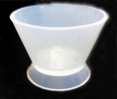12 pcs Dental Flexible Silicone Dappen Bowl Dish Mixing Cup White 7ml 20ml 40ml