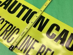 CAUTION Buried Electric Line 6″ x 1000 Yellow Warning Tape Non Detectable UT28