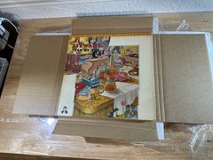 5 PCS Vinyl Record White LP Shipping Boxes Set 12.6×12.6×1″ Corrugated Mail