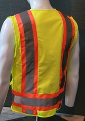 FX HIGH VISIBILITY Surveyor Two Tone Safety Vest Solid Fabric.