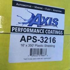 16ft x 350 ft Clear Plastic Sheeting Roll/Log Body Shop Car Cover Drop Cloth