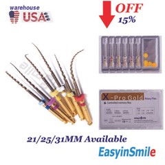6Pc dental Endodontic Rotary Files X-Pro Gold NITI Files Taper S1 S2 SX F1 F2 F3