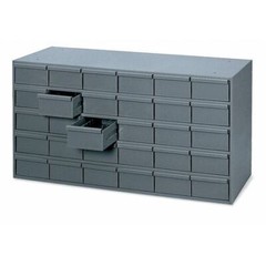 Durham Mfg 014-95 Drawer Bin Cabinet With 30 Drawers, Prime Cold Rolled Steel,