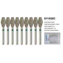 Dental Diamond Bur Football FG 368/023C 379/023 Egg Shape Coarse Fine High Speed