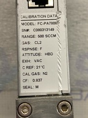 Aera FC-PA7800C Mass Flow Controller, MFC, 500 SCCM CL2 N2