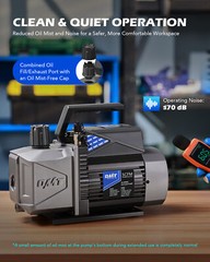 OMT 5 cfm Sparkless Ignition Proof Vacuum Pump for R1234yf R32 R134a R22 R410A