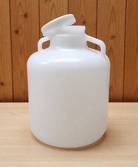 Sturdy, New, 2.5 Gal (10L) Carboy with handles, LDPE with tight seal cap.