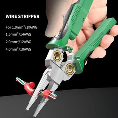 8In1 Wire Stripper Twister for Cutting and Pulling Wires, Cable Scissors,Voltage