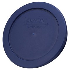 Pyrex Storage Lid Set: (2) 7202-PC 1 Cup Poppy Red, (3) 7200-PC 2 Cup Blue, (2)