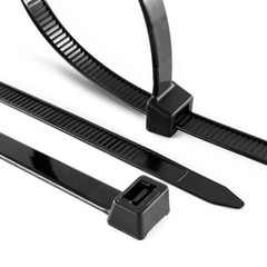 1000-Pack Premium 14″ Inch Black Nylon Zip Ties, 60 lbs, UV Resistant, 4.8mm