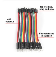 40 Pin Dupont Cables M-F, M-M, F-F Jumper Breadboard Wire GPIO Ribbon Pi Arduino