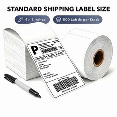 4″x6″ Direct Thermal Shipping Labels for Zebra&Rollo Printers Fanfold and Rolls~