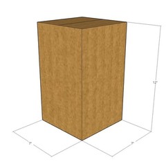 7x7x12 Tall Corrugated Shipping Boxes 32 ECT Single-Wall, 100/Pack