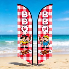 Custom Advertising Feather Flag Personalized Logo Text Sign for Outside Business