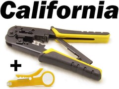 RJ45 RJ11 Crimping Network Tool Kit Cable Crimp Crimper LAN Wire Stripper Kits