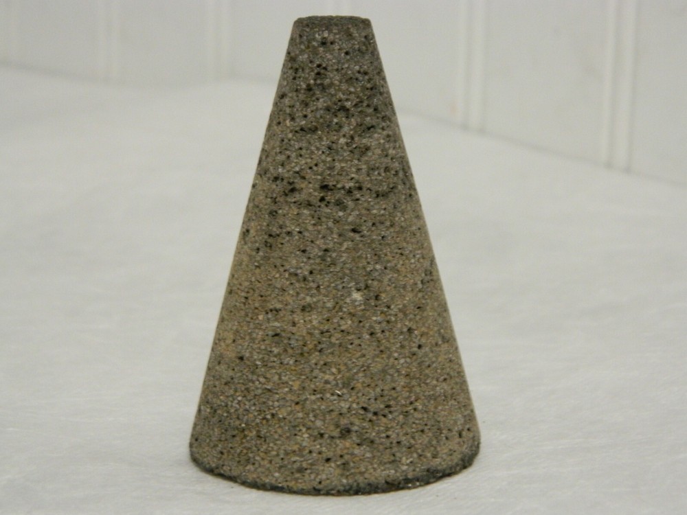 CGW Abrasives 16 Grit Cone Type 17 2″ Max Diam 3″ Head Thickness Qty 9 49028