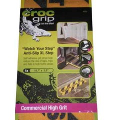 (Set of 2) 5.9 in. x 19.7 in. Watch Your Step Anti-Slip Self Adhesive Grit Step
