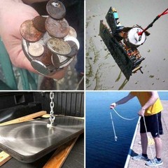 800 1300LB Neodymium Fishing Magnets Pulling Force Super Strong Round Rare Earth