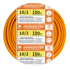 Solid Indoor 14/2 W/G NMB Cable 50Ft Coil，Electrical Wire 14 Gauge Wire 2 Conduc