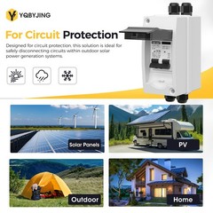 63 Amp DC Solar Panel Disconnect Switch 4 Holes AC Miniature Circuit Breaker …