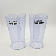 Allison Products E542 05311 Xtra Large 7-1/2″ Clear Plastic Arm Guard (Set of 2)