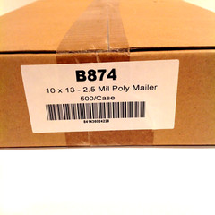 10″ x 13″ White Poly Mailers Bags w Tear Strip 2.5 mil Shipping Envelopes 500 ct