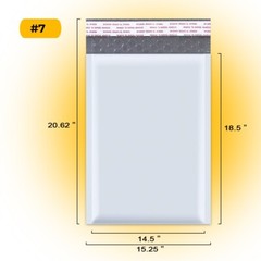 100 #7 14.25×20 Poly Bubble Mailers Padded Envelopes Case Shipping Mailing Bags