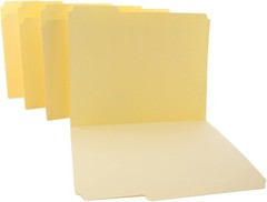 BAZIC 1/3 Cut Letter Size Manila File Folder 12 Per Pack (3100)