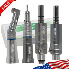 Dental Low Slow Speed Handpiece E-type Contra Angle Micro Air Motor 2/4 Hole 1:1