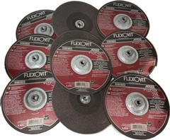 10 Pcs Flexovit 9″ x 1/8″ x 5/8-11 Metal Stainless Fast Cut, Grinding Wheel Disc